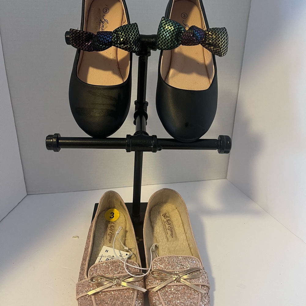 Self Esteem Black and Pink Dress Shoes